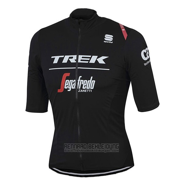 2017 Fahrradbekleidung Trek Segafredo Shwarz Trikot Kurzarm und Tragerhose